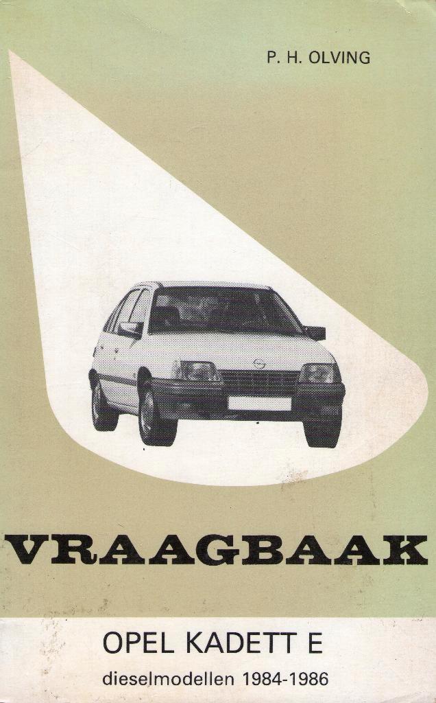 Vraagbaak Opel Kadett E, Auto diversen, Handleidingen en Instructieboekjes, Ophalen of Verzenden