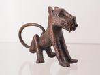 Div obj. 817 gr. Bronzen Benin luipaard, Nigeria (160222-01, Ophalen of Verzenden