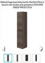 Bellanti hoge kast badkamer olm donker, Huis en Inrichting, Badkamer | Badkamermeubels, Ophalen, (Half)hoge kast, Minder dan 50 cm