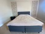 2 persoons box spring afm. 160x220 kleur antraciet grijs, Huis en Inrichting, Slaapkamer | Boxsprings, Ophalen, Tweepersoons, Zo goed als nieuw