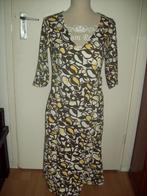 NIEUW! Prachtige grafische jurk van MS Mode maat 42 44, Bruin, Verzenden, Maat 42/44 (L), Nieuw