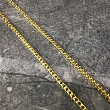 14k gouden ketting vossenstaart massief schakel beschikbaar voor biedingen