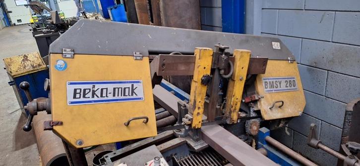 Elektrische zaagtafel met rollerbanen Beka Mak, Doe-het-zelf en Verbouw, Gereedschap | Zaagmachines, Gebruikt, Lintzaag, 1200 watt of meer