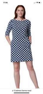 LaDress Lianne M wit blauw wit of M L of XXL rood stip, Kleding | Dames, Jurken, LaDress, Blauw, Knielengte, Maat 38/40 (M)