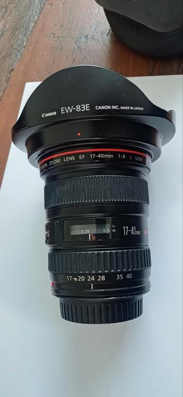 Canon EF 17-40 mm f/4L USM Lens eventueel met RF-Adapter beschikbaar voor biedingen