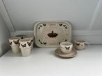 Jet ter Steege Chicken Festival Servies, Gebruikt, Ophalen of Verzenden, Overige stijlen, Aardewerk
