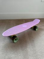 Penny board roze met blauwe wielen, Ophalen of Verzenden, Zo goed als nieuw, Skateboard