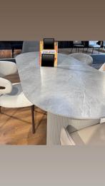 Light grey marmer effect tafel, Huis en Inrichting, Complete inboedels, Ophalen of Verzenden