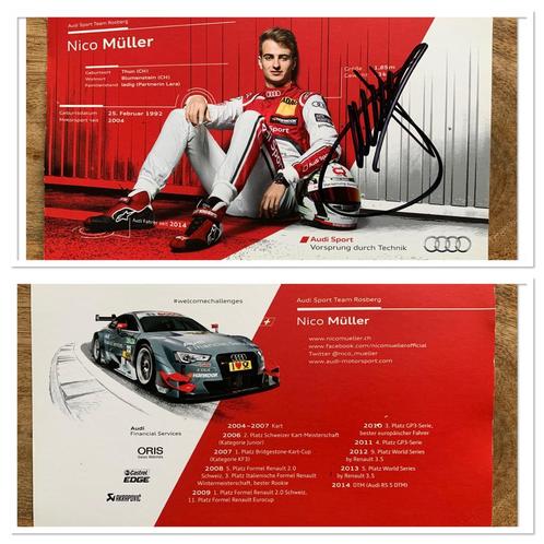 Nico Müller (Gesigneerd), Verzamelen, Automerken, Motoren en Formule 1, Verzenden