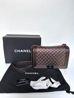 CHANEL BOY MERMAID IRIDESCENT brons leer schouder tas bag, Sieraden, Tassen en Uiterlijk, Tassen | Damestassen, Ophalen of Verzenden