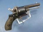 Antieke 7 mm penvuur revolver, Antiek en Kunst, Ophalen of Verzenden