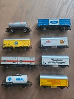 8 Märklin Wagons - Diverse Reclame, Hobby en Vrije tijd, Modeltreinen | H0, Wisselstroom, Gebruikt, Wagon, Ophalen of Verzenden