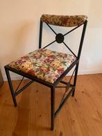 4 Eetkamerstoelen eetkamerstoel stoel ijzer, Huis en Inrichting, Stoelen, Ophalen, Overige materialen, Gebruikt, Zwart