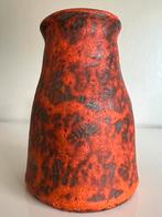 Vintage West Germany Fat Lava Vaas Feloranje Bruisglazuur, Antiek en Kunst, Ophalen of Verzenden