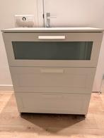 IKEA BRIMNES ladekast met 3 laden, Huis en Inrichting, Kasten | Dressoirs, Kunststof, Gebruikt, Met lade(s), 25 tot 50 cm