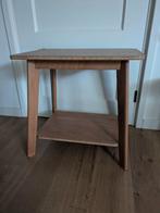 Houten tafeltje met plank, Huis en Inrichting, Gebruikt, 55 tot 75 cm, Hout, Ophalen