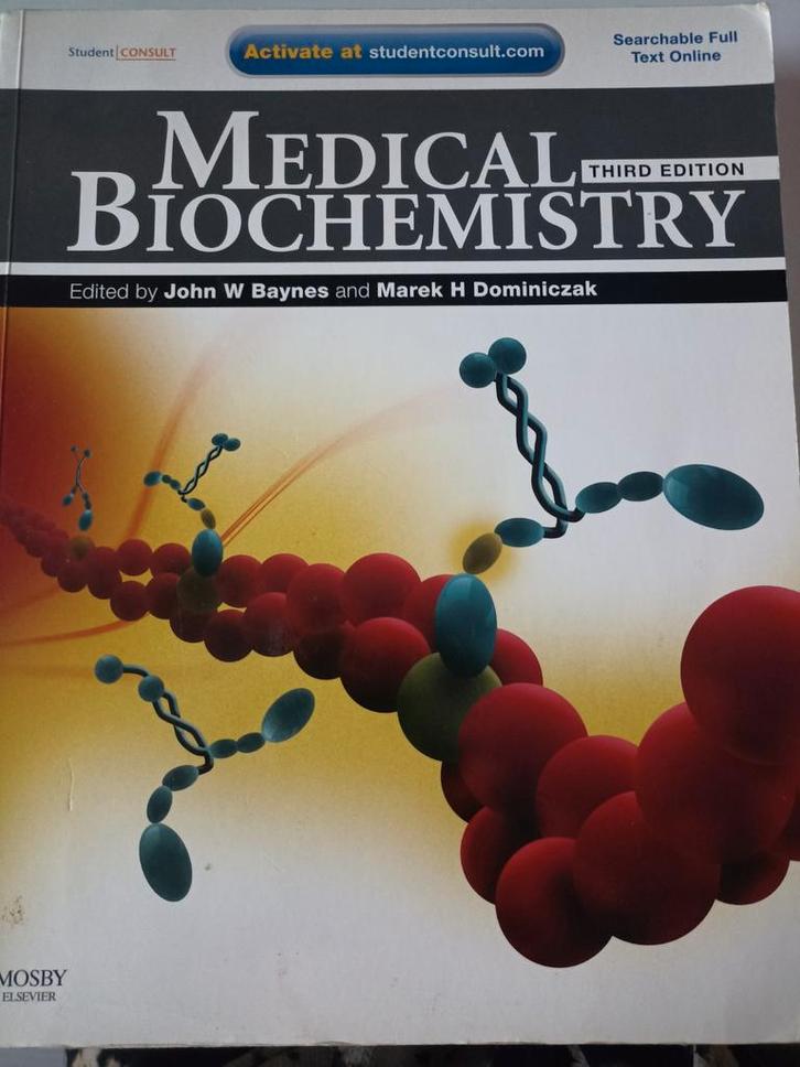 Medical Biochemistry 3rd Edition Baynes/Dominiczak, Boeken, Studieboeken en Cursussen, Gelezen, WO, Beta, Ophalen of Verzenden