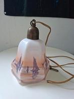Antiek hanglampje met scheepjes motief., Antiek en Kunst, Antiek | Lampen, Ophalen