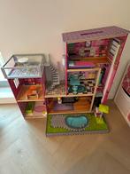 Kidkraft Houten Poppenhuis, Kinderen en Baby's, Speelgoed | Poppenhuizen, Ophalen, Zo goed als nieuw, Poppenhuis