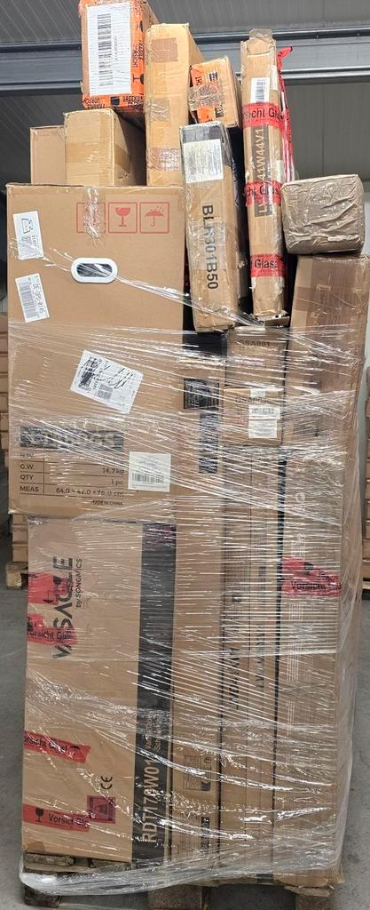 Mix Pallet Retourgoederen Meubels, Diversen, Rommelmarktspullen, Gebruikt, Ophalen