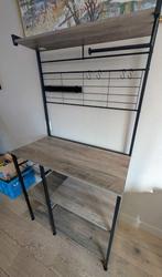 Keukenplank met magneetstrip voor messen - Vasagle, Ophalen, Grijs, 50 tot 100 cm, Zo goed als nieuw