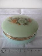 Albasten lichtblauw doosje snuisterijen sieraden goede staat, Antiek en Kunst, Curiosa en Brocante, Ophalen of Verzenden