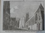 gravure Westerkerk, weeshuis, poort Enkhuizen Spilman 1729, Antiek en Kunst, Kunst | Etsen en Gravures, Verzenden