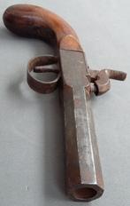 Antiek Pistool Revolver Percussie Zwartkruit Mogelijk Luiks, Ophalen of Verzenden