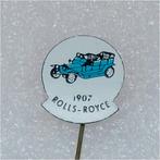 SP0803 Speldje 1907 Rolls-Royce blauw, Ophalen of Verzenden, Gebruikt, Overige onderwerpen