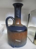 Vaas, lava ars munda, germany blauw met bruin en handvat doo, Antiek en Kunst, Antiek | Keramiek en Aardewerk, Ophalen of Verzenden