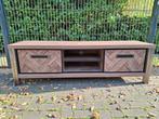 Visgraat tv meubel / landelijk / industrieel/ tv kast, Ophalen, Zo goed als nieuw, 25 tot 50 cm, Minder dan 100 cm