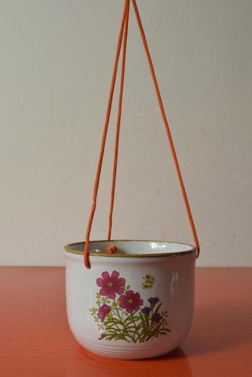 Retro vintage Wildflower hang bloempot / plantenhanger beschikbaar voor biedingen