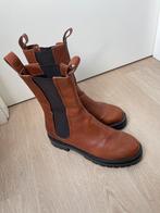 Manfield prachtige leren laarzen/Chelsea boots maat 40 nieuw, Bruin, Lage of Enkellaarzen, Nieuw, Ophalen of Verzenden