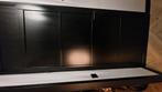 Moodplus zwarte opdekdeur 211x93, Doe-het-zelf en Verbouw, Deuren en Horren, Ophalen, Gebruikt, Binnendeur, Glas
