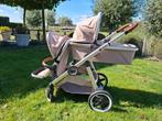 Qtus duo/tweeling kinderwagen, Kinderen en Baby's, Kinderwagens en Combinaties, Gebruikt, Verstelbare duwstang, Ophalen, Kinderwagen