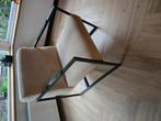 2x beige fauteuils, Huis en Inrichting, Fauteuils, Ophalen, Overige materialen, 75 tot 100 cm, Zo goed als nieuw