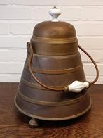 Vintage koperen doofpot - 35 cm hoog, Ophalen of Verzenden