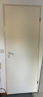 Binnendeur - opdek - roomwit, Doe-het-zelf en Verbouw, Deuren en Horren, Ophalen, Kunststof, Gebruikt, 80 tot 100 cm
