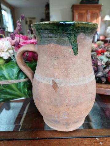 oude Franse Grespot Brocante Tamegroute stijl rustieke gres beschikbaar voor biedingen