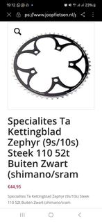 Zephyr voorblad 53 t nieuw, Fietsen en Brommers, Fietsonderdelen, Ophalen of Verzenden, Zo goed als nieuw, Racefiets, Crankstel of Pedalen