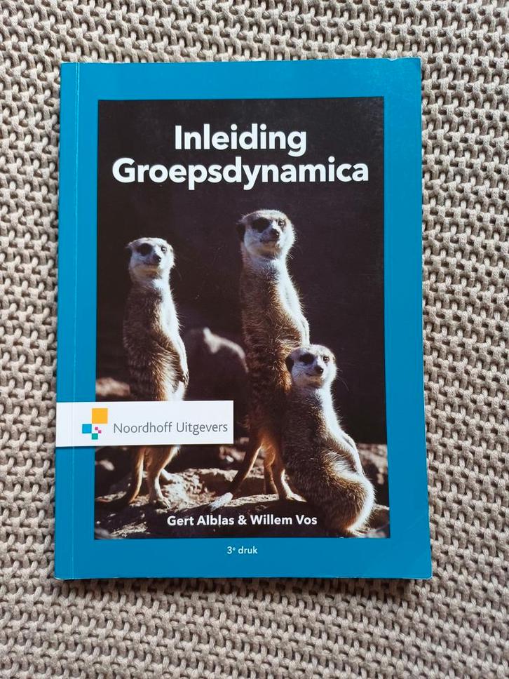 Inleiding Groepsdynamica - Gert Alblas & Willem Vos, Boeken, Studieboeken en Cursussen, Gelezen, HBO, Alpha, Ophalen of Verzenden