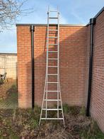 Aluminium ladder 2x375cm, Doe-het-zelf en Verbouw, Ladders en Trappen, Ophalen, Gebruikt, Ladder, Opvouwbaar of Inschuifbaar