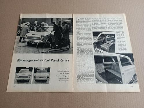 Test (uit oud tijdschrift) Ford Cortina 1300 (1968), Verzamelen, Automerken, Motoren en Formule 1, Gebruikt, Auto's, Verzenden