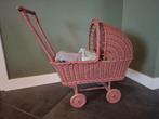 Rieten Poppenwagen met Accessoires & Babyborn, Ophalen of Verzenden, Gebruikt, Babypop