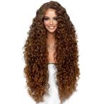 AANBIEDING Lace front pruik zeer lang krullend haar model De, Verzenden, Nieuw, Pruik of Haarverlenging