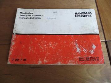 Instructieboek Hanomag Henschel F 20, F 25, F 30, F 35 1972 beschikbaar voor biedingen