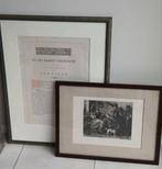 Prenten--etsen-gravures Jan Steen, Antiek en Kunst, Ophalen of Verzenden