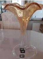 Vintage trompet glazen Lelie vaas - jaren 70, Ophalen of Verzenden