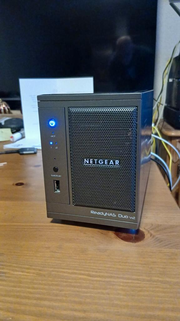 Netgear ReadyNAS Duo V2 netwerk opslagserver (NAS), Computers en Software, NAS, Ophalen of Verzenden