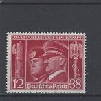 Historie Duitse Rijk, postzegel met Hitler en Mussolini, Verzamelen, Militaria | Tweede Wereldoorlog, Verzenden, Overige soorten